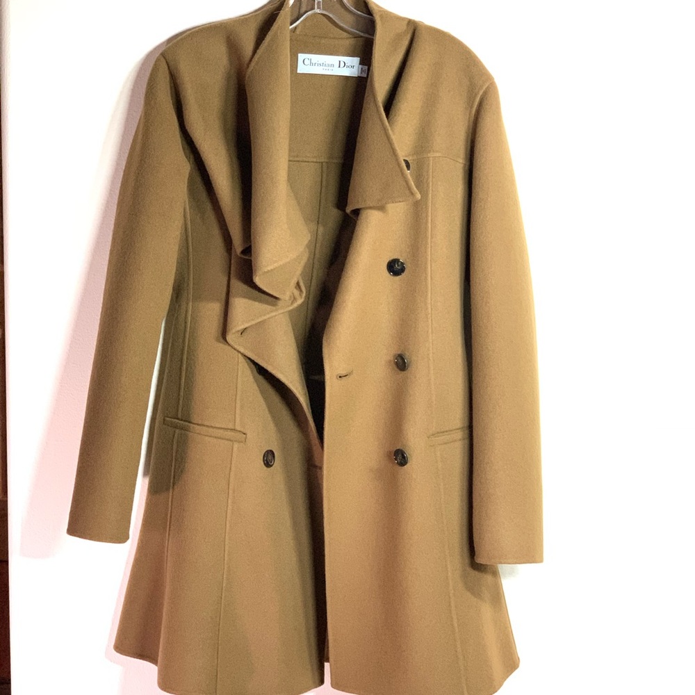 💕HP💕Dior Cashmere Coat Camel Jacket